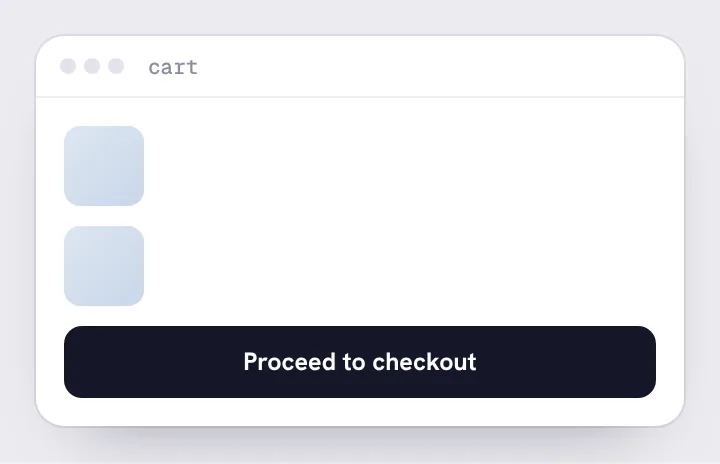 Version A: Clean cart