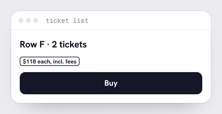 Version A: Fees included upfront