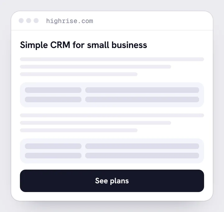 Version A: Long-form page